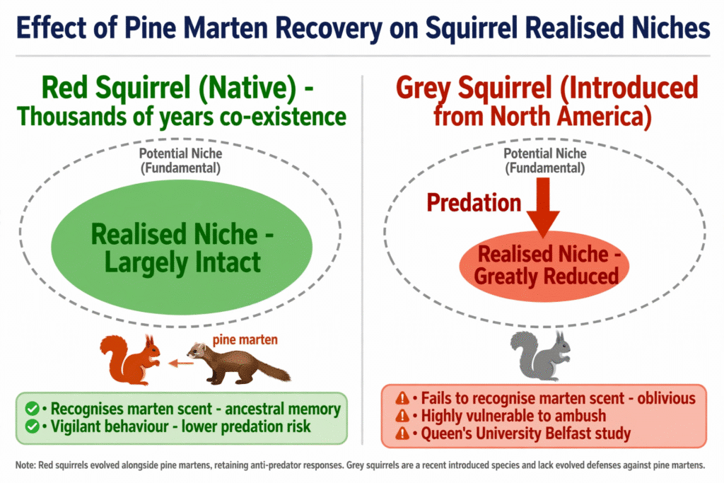 How Pine Martens help red squirrels